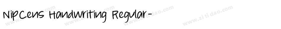 NipCens Handwriting Regular字体转换